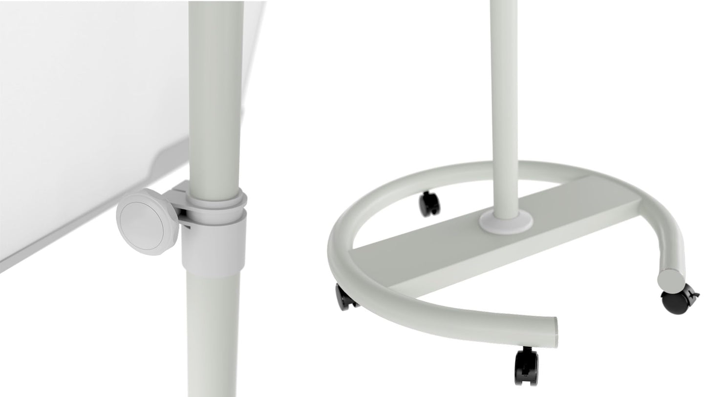 ALLboards Mobile Magnetic Flipchart on Castors 100x70cm