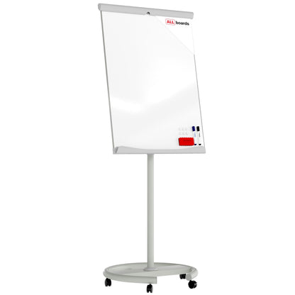 ALLboards Mobile Magnetic Flipchart on Castors 100x70cm