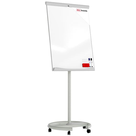 ALLboards Mobile Magnetic Flipchart on Castors 100x70cm