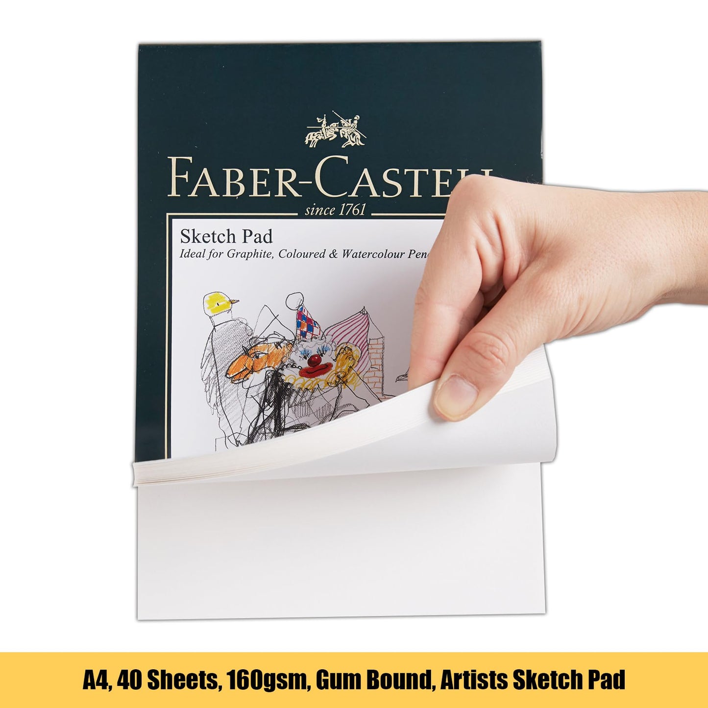 Faber-Castell Polychromos 60 Pencil Tin & A4 Sketch Pad Set
