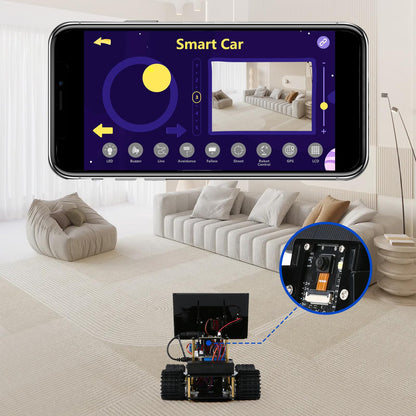 ESP32 Solar Robot Tank STEM Kit for Kids Ages 8–16