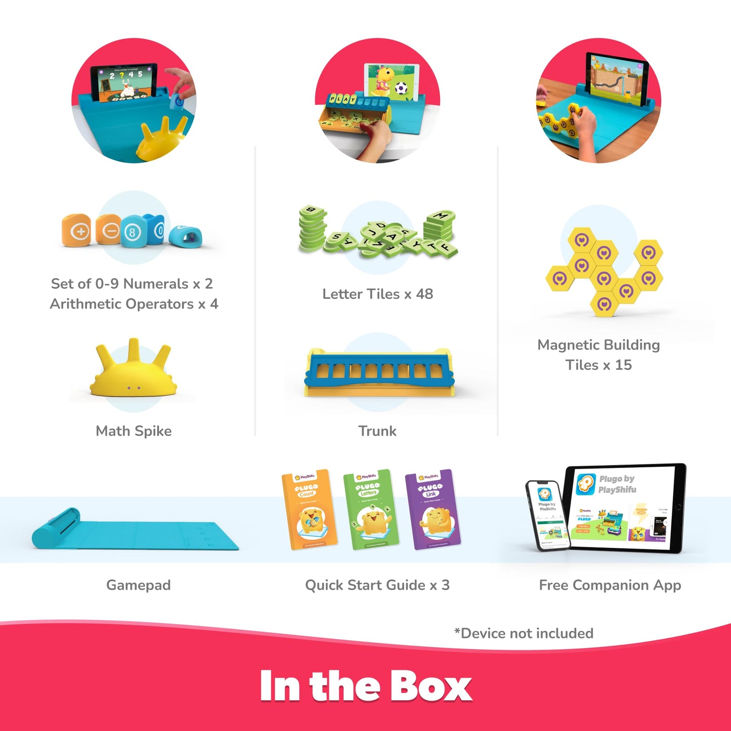 Plugo 3-in-1 STEM Pack – Math, Words & Puzzles | Ages 4–10