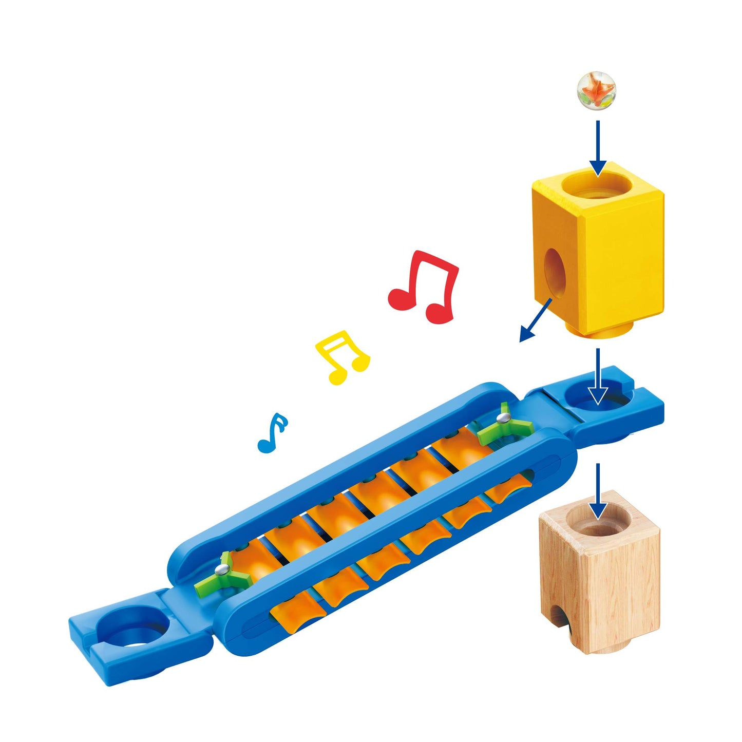 Hape Quadrilla Super Spirals Wooden Marble Run Expansion Pack