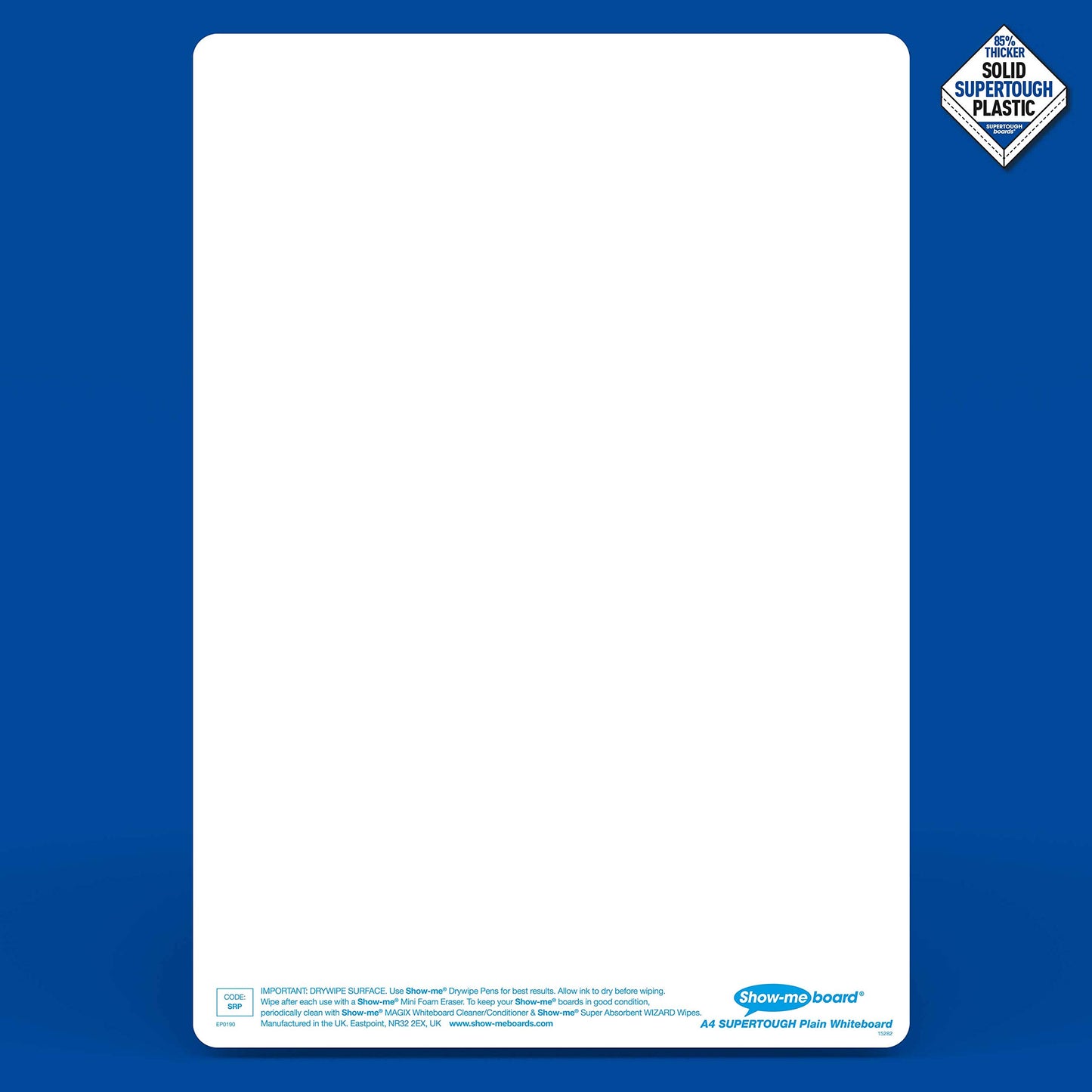 Show Me SuperTough A4 Double-Sided Drywipe Boards – 100 Sets