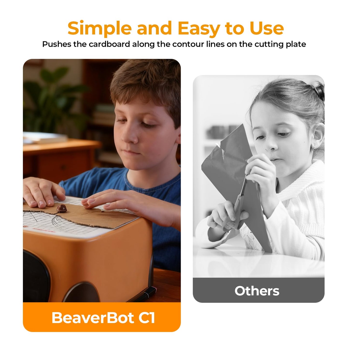 SainSmart BeaverBot Safe Cardboard Cutter Kit – Kids Ages 3+