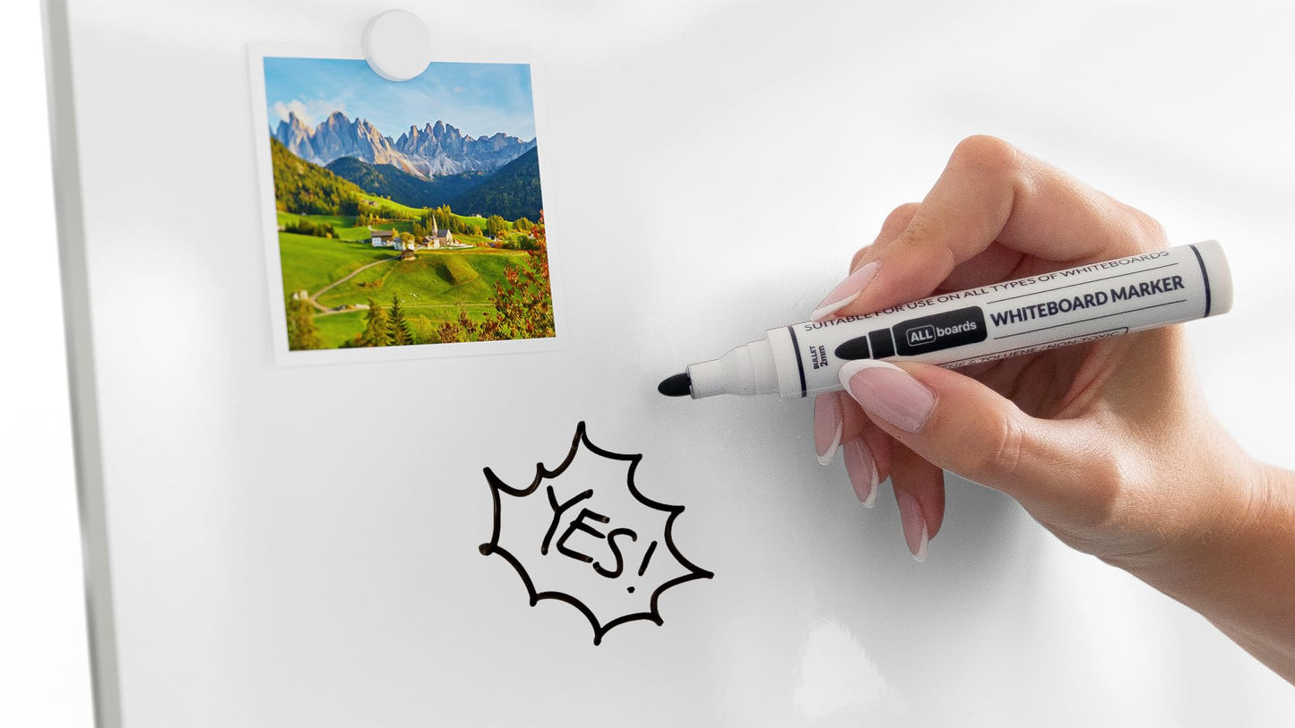 ALLboards Mobile Magnetic Flipchart on Castors 100x70cm