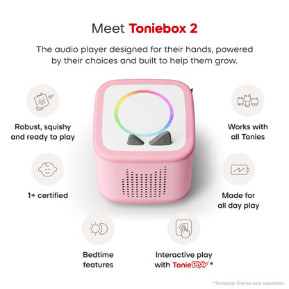 Toniebox 2 Storytime Bundle Kids 3+ Paddington & Bear Hunt Pink