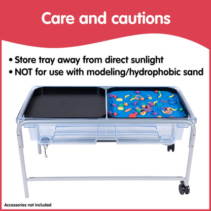 edxeducation Sand & Water Sensory Table Set – 58cm Steel Frame