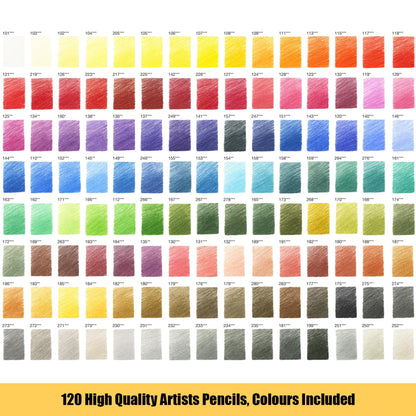 Faber-Castell Polychromos 120 Pencil Tin & A4 Sketch Pad Art Set