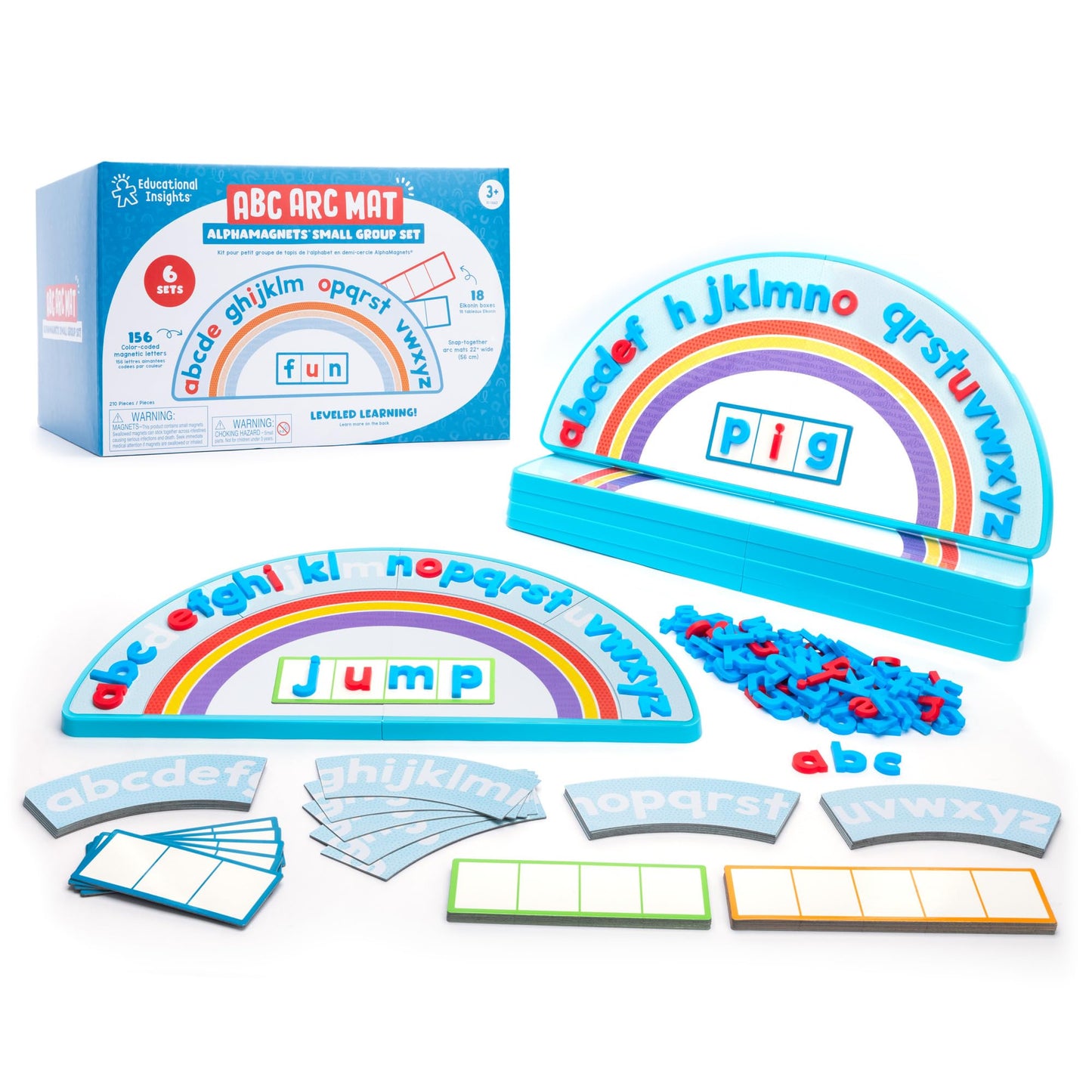 Learning Resources ABC Arc Mat AlphaMagnets Small Group Alphabet Set