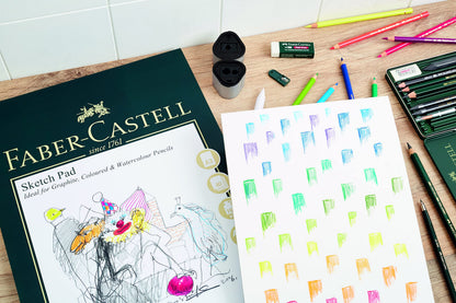 Faber-Castell Polychromos 60 Pencil Tin & A4 Sketch Pad Set