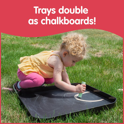 edxeducation Sand & Water Sensory Table Set – 58cm Steel Frame